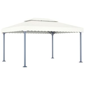 vidaXL Altana, 400 x 300 cm, kremowa, aluminium