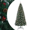 vidaXL Sztuczna choinka na zawiasach z bombkami 400 cm 600 LED