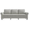 vidaXL Sofa 3-osobowa, jasnoszara, 180 cm, tapicerowana aksamitem