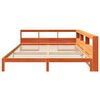 vidaXL Ł&oacute;żko z regałem, bez materaca, 180x200 cm, lite drewno sosnowe