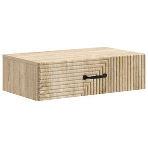 vidaXL Stolik boczny montowany na ścianie 59 x 34,5 x 17 cm dąb Sonoma