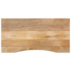 vidaXL Blat biurka, z wycięciem, 120x50x2,5 cm, surowe drewno mango