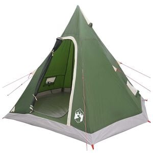 vidaXL 3-osobowy zielony Polyester 185T z powłoką PU