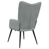 vidaXL Fotel, jasnoszary, obity tkaniną