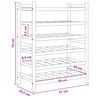 vidaXL Regał na wino Naturalny 57 x 29,5 x 72 cm Bambus
