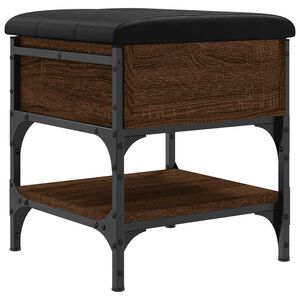 vidaXL Ławka na buty, brązowy dąb, 42x42x45 cm