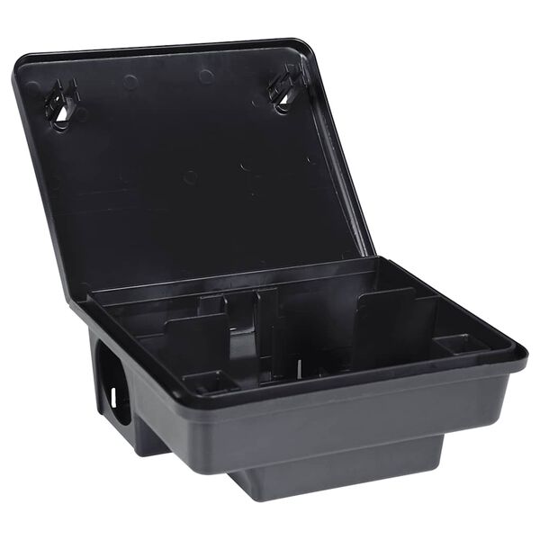 vidaXL Pułapki na myszy 4 szt. Czarne 23x19x9,5 cm