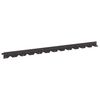 vidaXL Krawężnik do trawnika 10 szt. 102 x 4 x 4 cm Stal Czarny