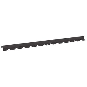 vidaXL Krawężnik do trawnika 10 szt. 102 x 4 x 4 cm Stal Czarny