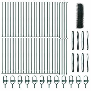 vidaXL Słupek ogrodzeniowy. Zielony 100 x 0,5 m (siatka 50 mm)