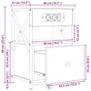 vidaXL Szafka Nocna Dąb Sonoma 40 x 31 x 60 cm Materiał drewnopochodny