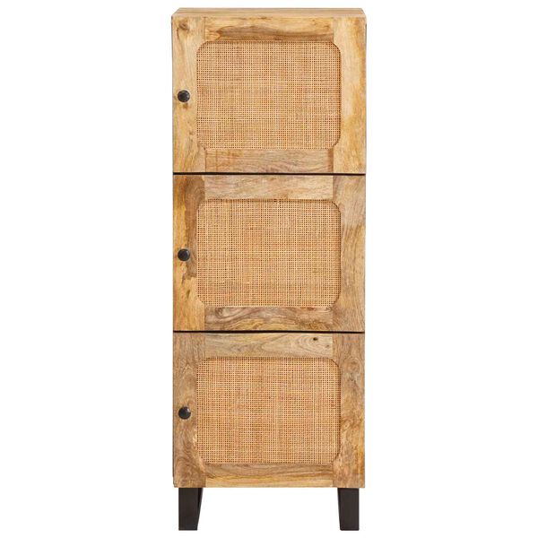 vidaXL Highboard z drzwiami Brązowy 90 x 33 x 75 cm Drewno z mango