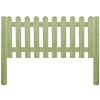 vidaXL Płot sztachetowy impregnowany sosnowy 5,1 m 80 cm 6/9 cm