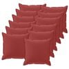 vidaXL Poszewka na poduszkę 12 szt. HOUTEN Czerwone wino 45 x 45 cm