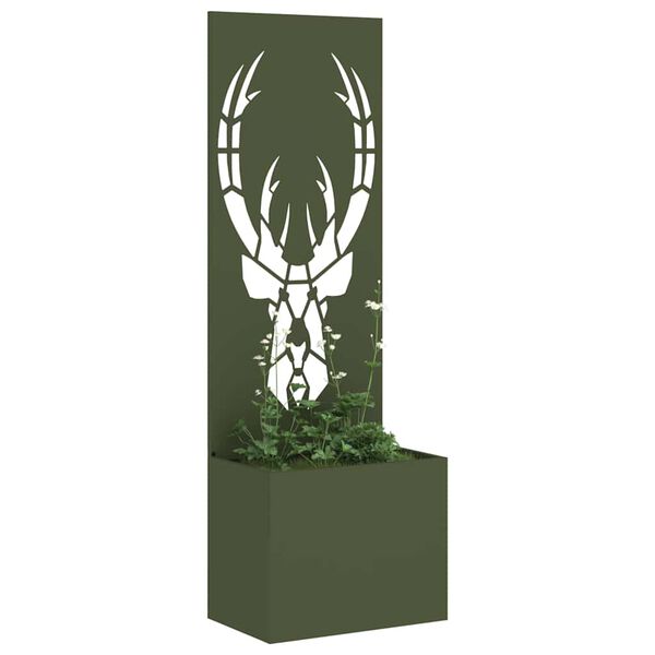 vidaXL Ekran zapewniający prywatność w ogrodzie oliwkowy 50 x 140 cm