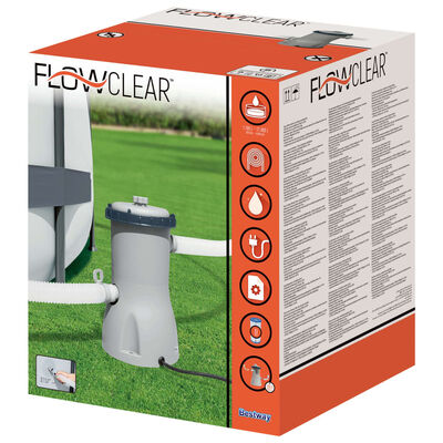 Bestway Pompa filtracyjna Flowclear do basenu, 3028 L/h