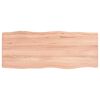 vidaXL Blat, jasnobrązowy 100x40x(2-4)cm drewno z naturalną krawędzią