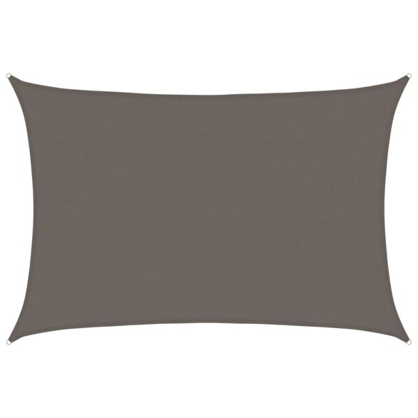 vidaXL Żagiel przeciwsłoneczny, 160 g/m&sup2;, antracytowy, 5x6 m, HDPE