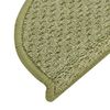 vidaXL Nakładki dywanowe na schody, 15 szt., zielone, 65x21x4 cm