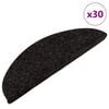 vidaXL Maty na schody samoprzylepne 30 szt. Antracyt 56x17x3 cm
