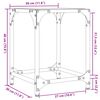 vidaXL Stoliki kawowe z czarnym, szklanym blatem, 2 szt., 30x30x40 cm