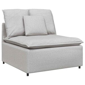 vidaXL Modułowy moduł centralny sofy z poduszkami Cloud Grey 100 cm