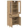 vidaXL Highboard z szufladą Dąb rzemieślniczy 69,5 x 34 x 180 cm