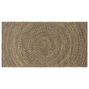 vidaXL Dywany pokojowe Naturalny i czarny 60 x 110 cm Juta
