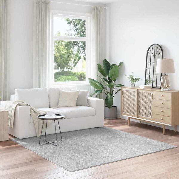 vidaXL Antypoślizgowy dywan shaggy Szary 200 x 200 cm PP