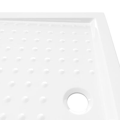 vidaXL Brodzik prysznicowy z wypustkami, biały, 90x70x4 cm, ABS