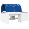vidaXL Ł&oacute;żko z Tunelem 4 pcs Dąb Artisian i Niebieski