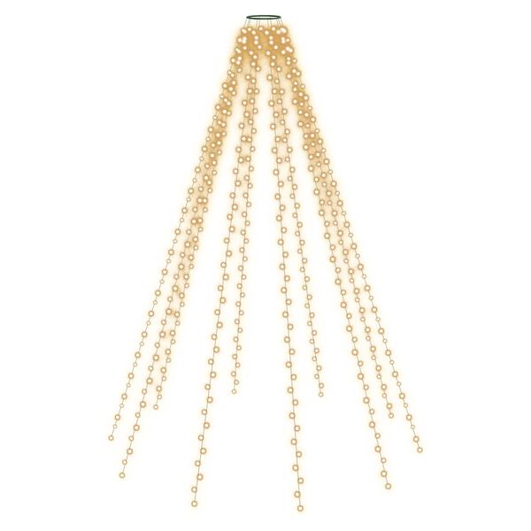 vidaXL Połączone lampki choinkowe, siatka 500 LED, 500 cm