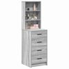 vidaXL Highboard z szufladą Szary dąb sonoma 40 x 41 x 135 cm