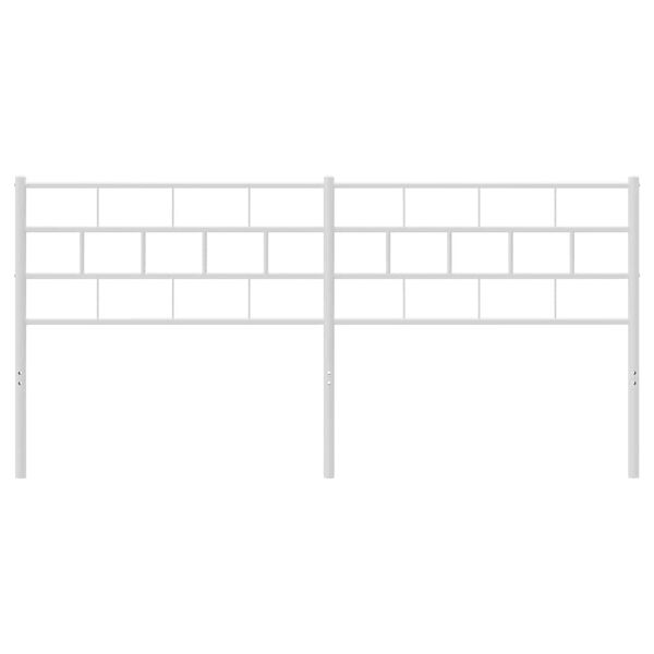 vidaXL Metalowe wymienne wezgłowie, białe, 160 cm