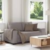 vidaXL Sofa 2-osobowa Taupe 160x77x82 cm Tkanina