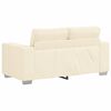 vidaXL Sofa dwuosobowa kremowa 160x77x82 cm Tkanina sztruksowa