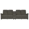 vidaXL Rozkładany fotel masujący z uchwytem, 4-os., ciemnoszary