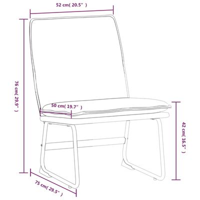 vidaXL Krzesło wypoczynkowe, ciemnoszare, 52x75x76 cm, obite tkaniną