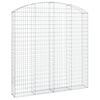 vidaXL Łukowaty kosz gabionowy 200x30x200/220 cm, galwanizowane żelazo