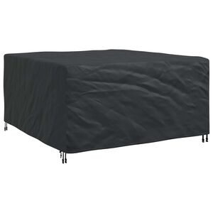 vidaXL Pokrowiec na meble Gładki Czarny 180 x 190 x 85 cm 420D