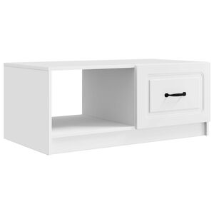 vidaXL Stolik kawowy Biały 90 x 50 x 37 cm Drewno inżynieryjne