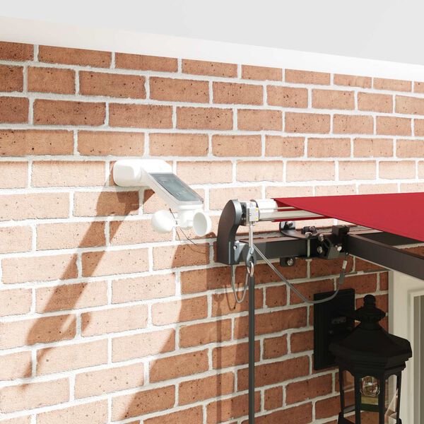 vidaXL Tkanina Zadaszenia z Czerwony 400 &times; 300 cm Poliester