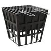 vidaXL Palenisko i grill 2-w-1, 34 x 34 x 48 cm, stal