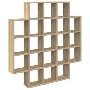 vidaXL P&oacute;łka ścienna dąb Sonoma 100 x 13 x 100 cm Drewno inżynieryjne