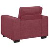 vidaXL Sofa Fotel Wino Czerwone 100x77x82 cm Tkanina
