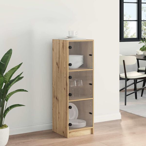 vidaXL Highboard Dąb rzemieślniczy 35 x 37 x 109 cm