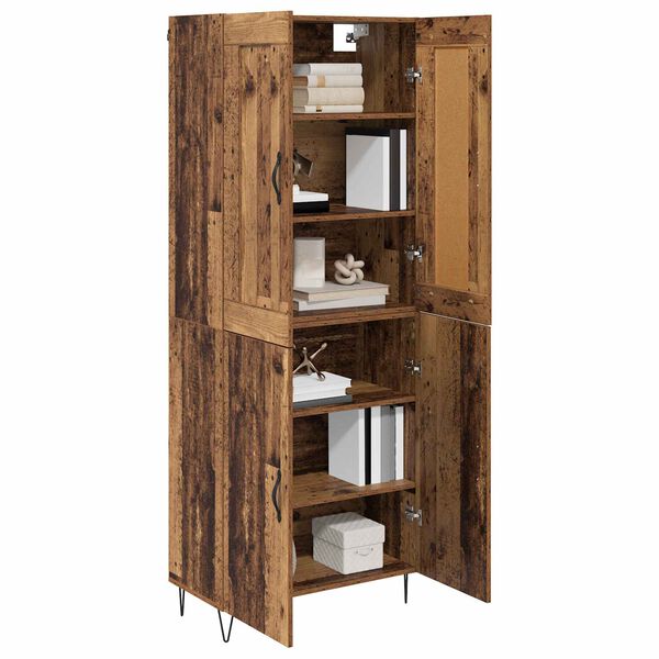vidaXL Highboard Stare drewno 69,5 x 34 x 180 cm