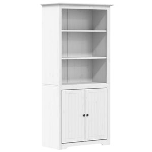 vidaXL Biblioteczka BODO, biała, 82x40x173 cm, lite drewno sosnowe