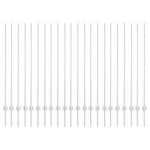 vidaXL Słupek ogrodzeniowy. 22 pcs Srebrny 180 cm Stal