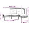 vidaXL 11-cz. zestaw wypoczynkowy do ogrodu, poduszki, szary rattan PE